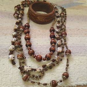 Bundle of necklaces and bracelet
